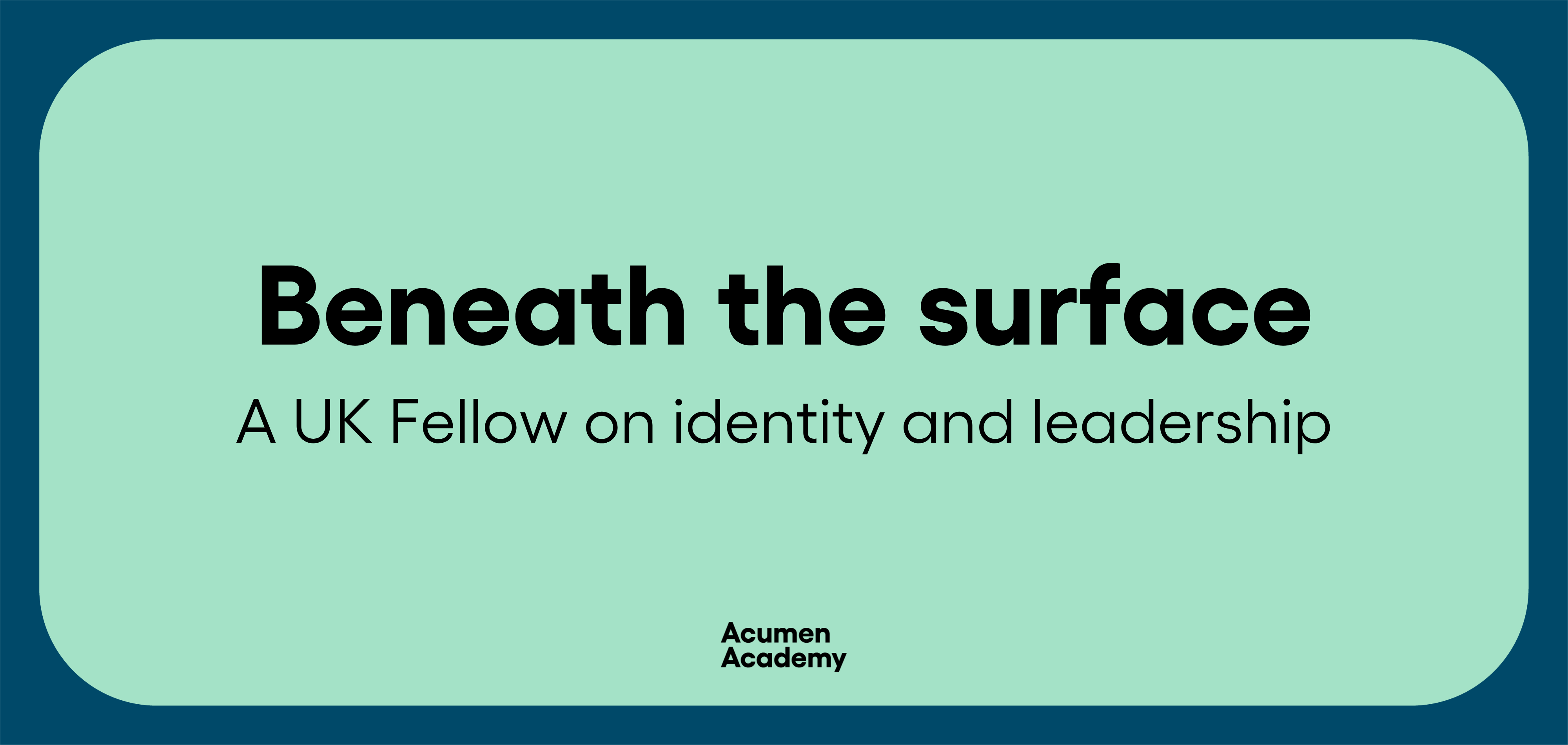 Beneath the surface - UK blog